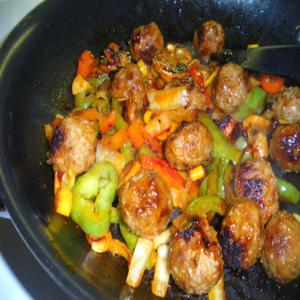 Easy Meatballs and Peppers_image