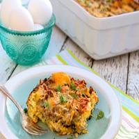 Cheesy Sausage and Spinach Breakfast Strata_image