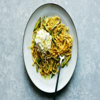 Caramelized Corn and Asparagus Pasta With Ricotta image