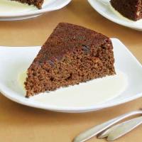 Steamed Coriander-Gingerbread Cake with Eggnog Crème Anglaise_image