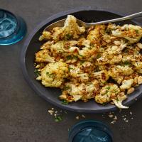 Air-Fried Cauliflower with Almonds and Parmesan image