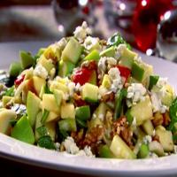 Chopped Apple Salad with Toasted Walnuts, Blue Cheese and Pomegranate Vinaigrette_image