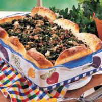 Spinach Beef Biscuit Bake image