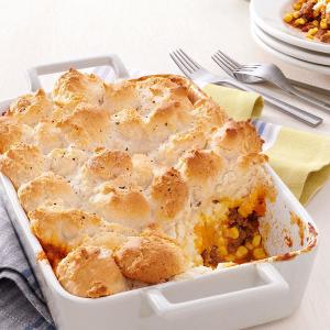 Bubbly & Golden Mexican Beef Cobbler_image