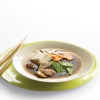 Asian Noodle Soup with Winter Vegetables and Tofu image