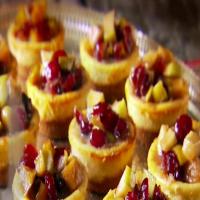 Mexican Ricotta Cheesecakes with Apple and Cranberry Compote image