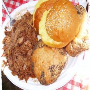 Slow Baked Brisket with Bourbon Mustard Barbecue Sauce_image