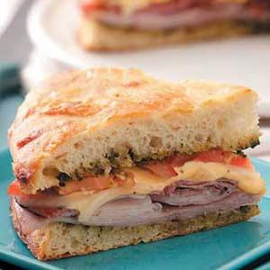 Baked Deli Focaccia Sandwich Recipe_image