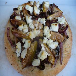 Portabella, Red Onion and Chevre Pizza (Whole Wheat Crust Abm)_image