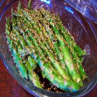 Sesame Asparagus..different and Delish! image