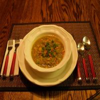 Crock Pot Curry Split Pea Soup image