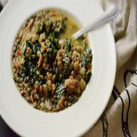 French Lentil Soup with Sausage and Kale Recipe - (4.4/5)_image
