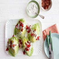 Lettuce Wedges With Blue Cheese Dressing_image