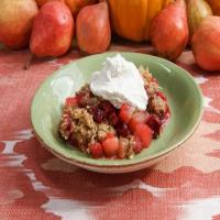 Pumpkin Spice Crumble with Pear and Cranberry_image