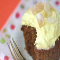 Gingerbread Cupcakes with Lemony Frosting image