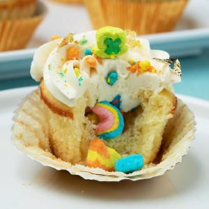 Lucky Charms Cereal Milk Cupcakes Recipe by Tasty_image