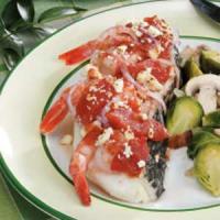 Sea Bass with Shrimp and Tomatoes image
