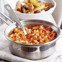 Better-than-baked beans with spicy wedges image