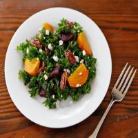 Kale and Roasted Beet Salad with Maple Balsamic Dressing_image
