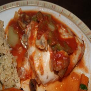Smothered Chicken in Wine Sauce image
