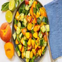 Easy Cucumber, Peach, and Basil Salad_image