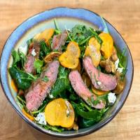 Steak and Persimmon Salad with Honey Balsamic Vinaigrette_image