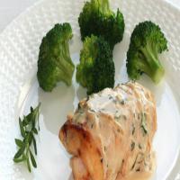 Shrimp-Filled Chicken Breasts in Champagne Sauce image