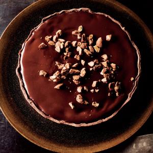 Chocolate-on-Chocolate Tart with Maple Almonds_image