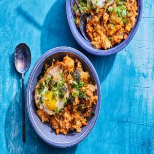 Blackstone Mushroom and Kimchi Fried Rice image