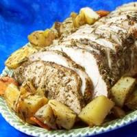 Oven-Roasted Pork Tenderloin with Roasted Potatoes and Vegetables_image