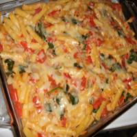 Ziti Baked With Spinach, Tomatoes, and Smoked Gouda image