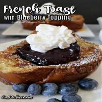 French Toast with Blueberry Topping_image