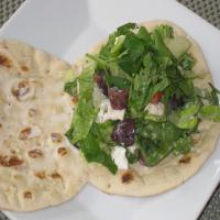Greek Salad Sandwich With Creamy Lemon Dressing_image