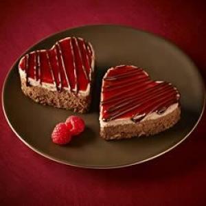 Ghirardelli Chocolate Raspberry Cheesecake Hearts_image