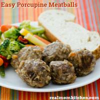 Easy Porcupine Meatballs - Real Mom Kitchen - Beef_image