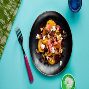 Roasted Beet Salad with Flash-Pickled Radishes and Chard_image