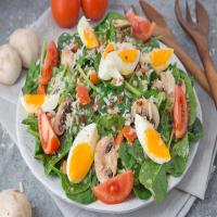 Spinach Salad with Honey Bacon Dressing image