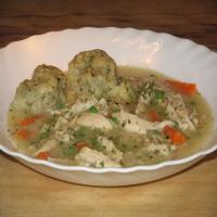 Crock Pot Chicken Stew With Cheddar Cornmeal Dumplings_image