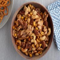 Spicy Asian Sesame Mixed Nuts with Corn Nuts_image