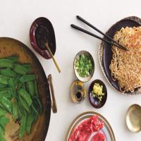 Beef and Snow Peas with Panfried Noodles_image