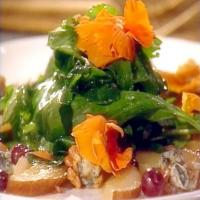 Sweet Pear and Gorgonzola Salad with Rocket, Watercress, Walnuts, and Orange Flower Honey image