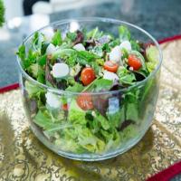 Festive Salad with Tomatoes, Basil and Mozzarella in a Creamy Vinaigrette_image