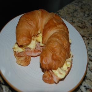 Carmen's Easy Cheesy Breakfast Croissant Sandwich image