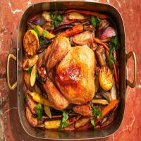 Roast Chicken with Vegetables and Potatoes image