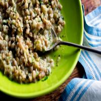 Farro and Arborio Risotto With Leeks, Herbs and Lemon image