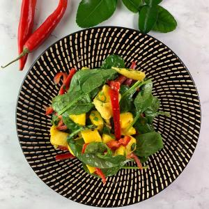 Thai-Inspired Spinach and Mango Salad image