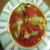 Stewed Tomatoes and Zucchini image