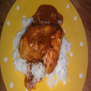 Chicken With Tomato Chocolate Sauce - Mole Style image