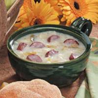 Hearty Cabbage-Sausage Soup image