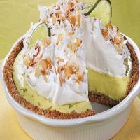 Coconut-Lime Pie With Coconut-Macadamia Crust Recipe image